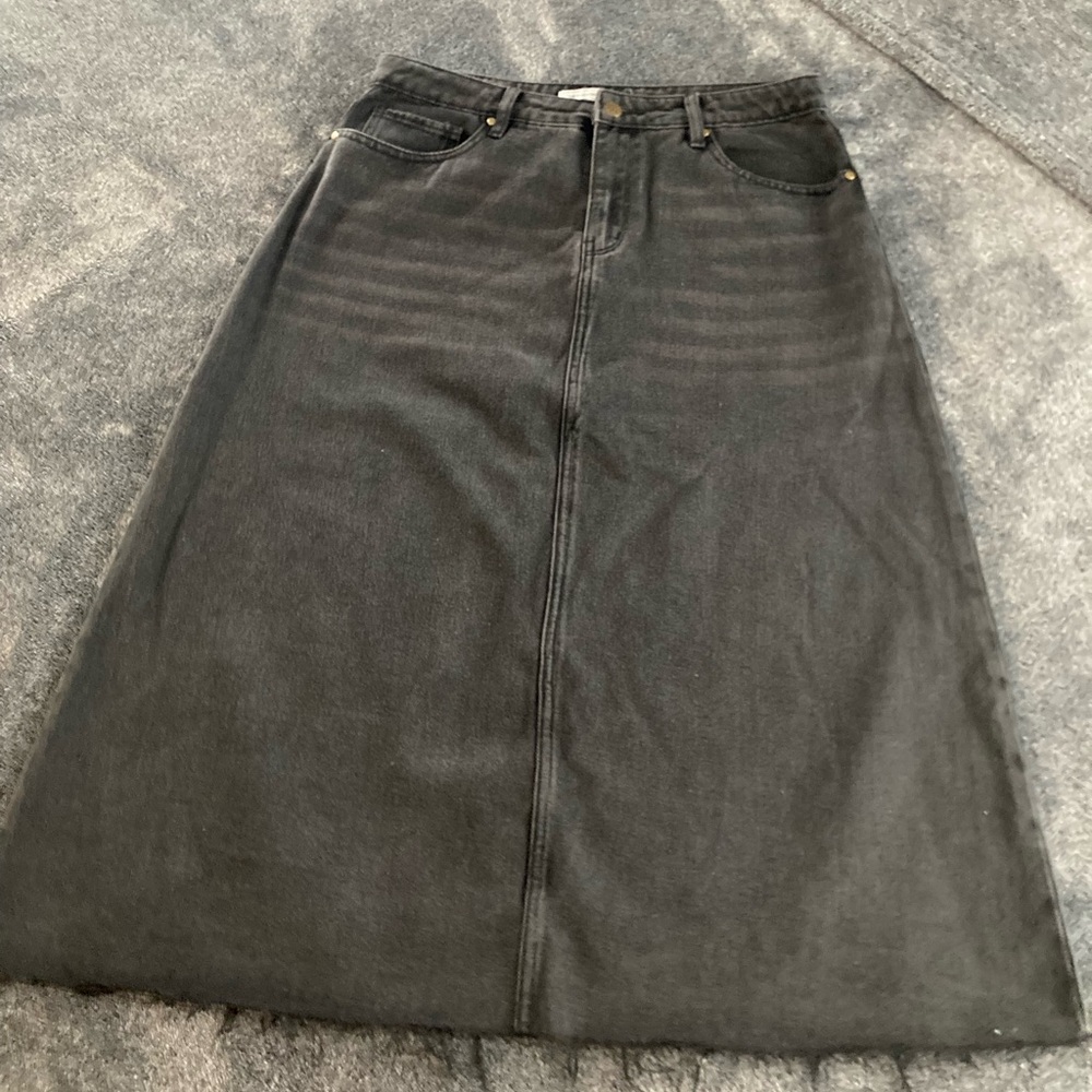 Black Denim Skirt from the Main Street Exchange